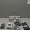 Mueller Pro-Series All-in-One, 12 Blade Mandoline Slicer for Kitchen, Food Chopper, Vegetable Slicer and Spiralizer, Cutter, Dicer, Grater, Kitchen Gadgets Sets with Container, White Sand/Gray