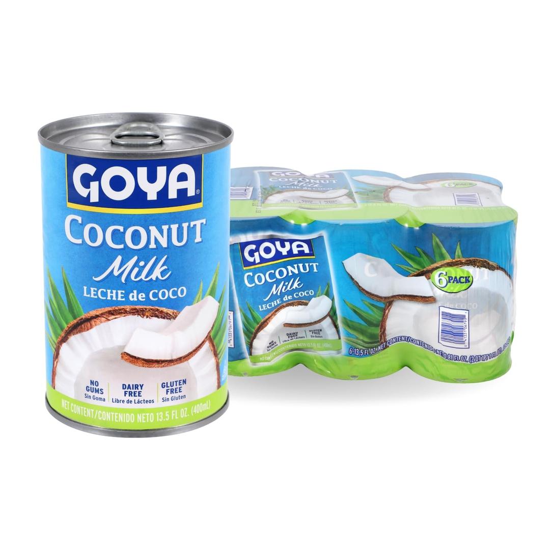 Goya Foods Coconut Milk, 13.5 Ounce (Pack of 6) (EXP 04/30/30)