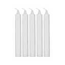 White Spell Candles 6 Inch – 5 Pack Ritual Chime Candles for Wicca, Santeria, Altar, Prayer, Meditation, Manifestation & Spiritual Cleansing (White)