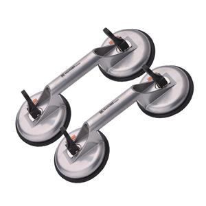Heavy Duty Suction Cups 2-Pack 400lbs Bold Aluminum Glass Suction Cups Professional Twin Suction Cup Lifters for Glass, Windows, Tiles, and Smooth Surfaces