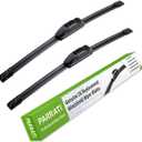 OEM QUALITY 22" + 22" PARRATI Premium All-Season Windshield Wiper Blades (Set of 2)