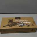 5-in-1 Cat Wall Shelves Set with Hammock, Wall-Mounted Cat Furniture Includes Condo, Bridge, Ladder & Steps for Indoor Cats, Safe & Stable (Gray)