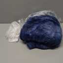 HYLEORY Faux Fur Heated Throw Blanket - Soft Flannel Electric Blanket with 5 Heating Levels & Auto Off 3 Hrs, Fluffy Cozy Warm Couch Bed Blankets for Winter Halloween Decor, 50''x60'', Navy