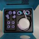 Kids Ear Plugs(6+yrs)-2 Pairs of Reusable Noise Reduction Earplugs for Small Canal With 6 Tips,Soft Silicone Earplugs for Sleeping,Focus,Travel,Socializing,Concert&Hearing Protection 25dB-30dB (1 pair (Pack of 1), Orchid+Green)