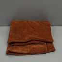 MIULEE Pack of 2 Decorative Throw Pillow Covers Soft Chenille Throw Pillows Solid Textured Cushion Covers for Couch Sofa Bedroom Living Room 20x20 Inch, Dark Rust