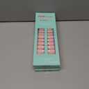 3 x modelones French Tip Press on Nails, 150Pcs M-Almond Fake Nails with Nail Box, Pink & White Gel Nail Tips for Women, Soft Glue-On Nails for Natural Salon Look, DIY Nail Art Kit (15 Sizes)