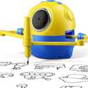 Drawing Robot for Kids with Camera Recognition, Interactive Educational Drawing Machine with 150 Cards, Montessori Painting Learning Toys for Ages 3+, Birthday for Boys Girls (Yellow)