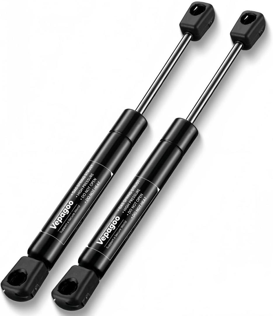 Vepagoo 8 inch Gas Struts 10Lb for Truck Tool Box Shocks - SX075P10 Gas Spring Lift Support for Sentry Safe RV Overhead Cabinet Door Lightweight Storage Lid, Set of 2