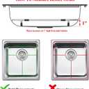Bottom of Sink Protector Rack, Stainless Steel 13.2"x11.6" Sink Grid Dish Drying Rack Grate with Rear Drain Hole 2 Packs