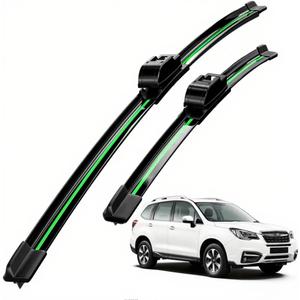 Compatible With Subaru Forester 2014-2018 Wiper Blades Front Windshield Wipers Water Repellent for All-Seasons OEM Quality 2PCS 26"+17" J/U Hook
