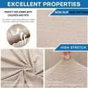 XINEAGE 2026 New 4 Pieces Couch Covers for 3 Cushion Couch Super Stretch Thick Soft Sofa Cover Anti Slip Sofa Slipcover Dogs Cats Furniture Protector (Khaki, 71"-91")