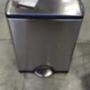 simplehuman 50 Liter / 13.0 Gallon Rectangular Kitchen Step Trash Can, Brushed Stainless Steel
