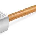 New Star Foodservice 36398 Wood Handle Aluminum Meat Tenderizer/Mallet/Hammer, 13-Inch Overall