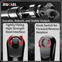 Offset Extension Wrench for Electric Drill, with 4 Socket Adapters and 1 1/2" Electric Drill Adapter, Impact Wrench Extender for Socket Sets, Slim Design for Tight Spaces