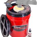 GRIT GUARD Universal Pad Washer Kit - Polishing Pad Cleaner Compatible with Dual Action Rotary and Orbital Polisher Foam, Wool, Microfiber, Felt Disc