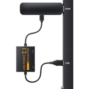 USB Power Cable Adapter for Fire TV Stick, Powers Streaming TV Sticks Directly from TV's USB Port, 5V/2.1A for FireStick 4K/4K Max, Eliminates AC Adapter Need & Declutting Wires