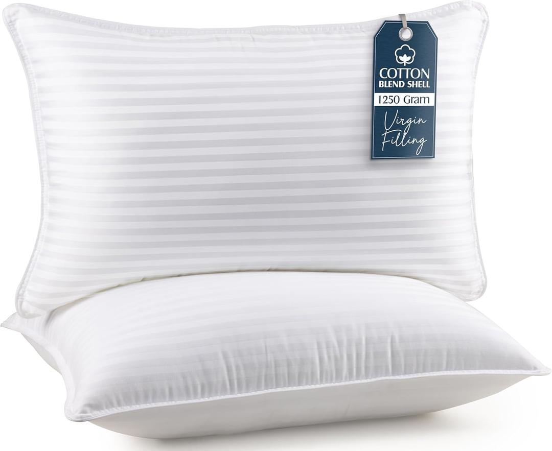 Utopia Bedding Bed Pillows for Sleeping King Size (White), Set of 2, Cooling Hotel Quality, for Back, Stomach or Side Sleepers (King (Pack of 2))