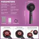 Rechargeable 3 in 1 Scalp Massager Hair Growth Oil Applicator,Electric Scalp Brush for Home & Travel,Gentle Scratching & Kneading,IPX7 Waterproof Electric Head Massager for for All Hair Types