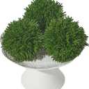 Heleze 4 Inch Decorative Balls, Real Touch Cedar Topiary Ball Faux Greenery Boxwood Balls for Centerpiece Bowls Farmhouse Home Decor 3 Pcs
