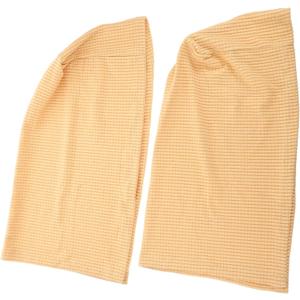 1pair Stretchable Sofa Armrest Cover Elastic Armrest Protector for Clean and Use Minimalist Design for Home Decor (Light Yellow)