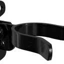 VIVIDA 1-5/8" Black Wall Mount Latch, Chain Link Fence Flat Back Gate Latch for 1-5/8" Gate Frame, Mounts to Wooden Fence Post or Wall, Black Chain Link Fence Parts, 1 PCS