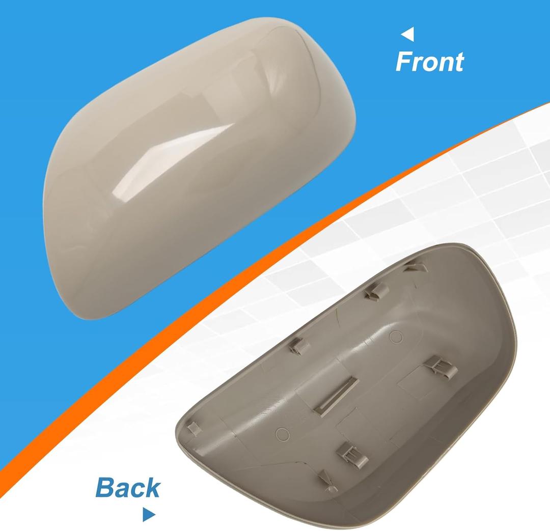 Car Rearview Mirror Cover Cap Housing Protective Cover for Exterior Mirrors Fit for Toyota Corolla 2007-2013Cannot fit LE Model 87915-02910 87945-02910(Silver, Right Passenger Side)
