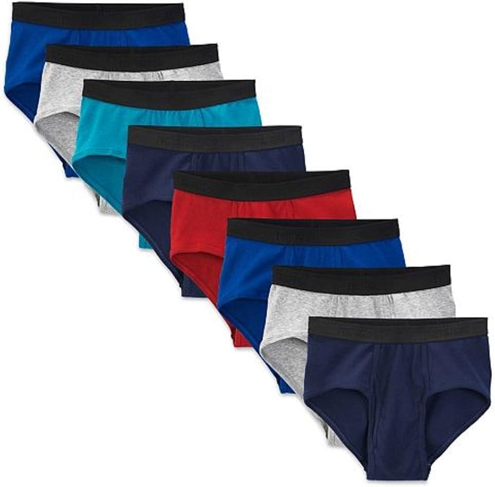 Fruit of the Loom Men's Cotton Briefs, Tag Free & Moisture Wicking, Assorted Color Multipacks (XX-Large Big, Big Man - 6 Pack - Assorted)