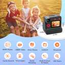 Instant Print Camera for Kids, 1080P Kids Instant Cameras,HD Digital Video Cameras Toddler 3 Print Paper & 32G Card,Christams Birthday Gifts for Girls Boys Age 3-12 (Black)