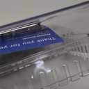 Large Thermostat Lock Box Cover with Key, Clear Thermostat Cover with Lock Compatible With Honeywell Home Thermostat On Wall, AC Lock Box Cover with Key Fits Thermostats 5"H x 6" W or Smaller