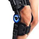 Orthomen Hinged ROM Knee Brace, Post Op Knee Brace for Recovery Stabilization, ACL, MCL and PCL Injury, Adjustable Medical Orthopedic Support Stabilizer After Surgery, Women and Men