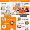 Commercial Vegetable Fruit Chopper 1/4&3/8 Blade Heavy Duty Professional Food Dicer Kattex French Fry Cutter Onion Slicer Stainless Steel for Tomato Peppers Potato