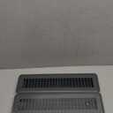 Tandefio 2 Pcs 2" x 12" Floor Register Vent Covers Metal Heavy Duty Walkable Floor Air Vent Covers with Rust Proof Finish Grille Easy Adjust Air Supply Lever for Home Wall Ceiling (Gray)