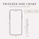 Tweezerman Exclusive Evening Blue Slant Tweezer - Hair Removal Tweezers, Stainless Steel