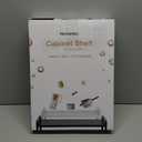 Nxconsu 2Pack Cabinet Shelves Stackable Shelf Organizer Rack Riser for Kitchen Cabinet Pantry Cupboard Counter Countertop Home Organization Storage Space Saver Heavy Duty Metal Nonslip White (8.3D * 16.1W * 7.3H)