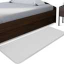 Vive Fall Mat - 72" x 24" Bedside Fall Safety Protection Mat for Elderly, Senior, Handicap - Prevention Pad Reduce Risk of Injury from Impact - Prevent Bed Falling - Anti Fatigue, Standing Non Slip (Grey)