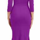 Evening Gowns for Women Formal Elegant Party Long Sleeve Maxi Dresses 2024 Off Shoulder High Split Wrap Dress