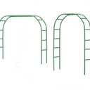 Tytroy Reconfigurable & Easy-to-Assemble Metal Outdoor & Indoor 7'6" Garden or Wedding Arch Arbor for Wedding Bridal Party Elegant Decorations & Garden Climbing Plants Vines (Green 1PC)