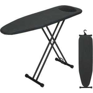 Ironing Board Full Size 54x14, RAINHOL Heavy Duty Iron Board with Thick Padded Cover, Height Adjustable Ironing Boards with Smart Hanger, Heat-Resistant Silicone Pad Iron Rest