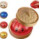 Glitter Dumpling, Glitter Dumpling Squishy with Box (Red)