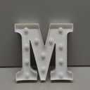 Pooqla LED Marquee Letter Lights Sign, Light Up Alphabet Letter for Home Party Wedding Decoration M