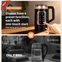 Electric Tea Kettle with Temperature Control, Glass smart Water Boiler for Tea, Coffee & Boil, Automatic Shut Off, 12h Keep Warm & One-Touch 6 Presets