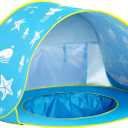 Monobeach Baby Beach Tent Ocean Pop Up Portable Shade Pool UPF50+ UV Protection Sun Shelter for Infant with Easy Set Up Canopy