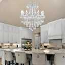 12-Light Crystal Maria Therese Luxury K9 Crystal Chandelier for Dining, Living Room, Bedroom, Entryway