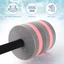 Water Dumbbell, Pool Weights for Water Aerobic Exercise, Aquatic Barbell | EVA Foam, Gray, Long Barbell, High Density Aqua Dumbbells, Swim Bar for Aerobics Weights Loss, Fitness Equipment