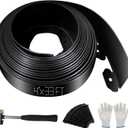 No Dig Landscape Edging 33FT, 4 Inch Plastic Edging for Landscaping with 100 Spikes, for Garden, Lawn, Flower Beds and Yard, Black