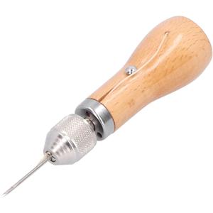 Leather Sewing Awl, Professional Leathercraft Accessories Stitcher Needles Kit, Hand Stitch Repair Canvas, Upholstery, Bag, Shoe, Belt Repair Lockstitch Set