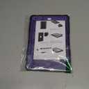 BMOUO Case for iPad 9th 8th 7th Generation (10.2 inch, 2021/2020/2019), Shockproof Protective iPad 10.2 Case with Built-in Stand/Pencil Holder, Black and Purple