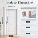 Cinnvoice 79-1/5 x 36 x 2 in Door Trim Molding Kit, Pine Door Casing Set Precut Finger-Jointed Interior Doors Makeover Kits Maintenance-Free Sals Out Dirt for Bugs, Wind, Snow, and Water, 79.2 x 36 x 2 in