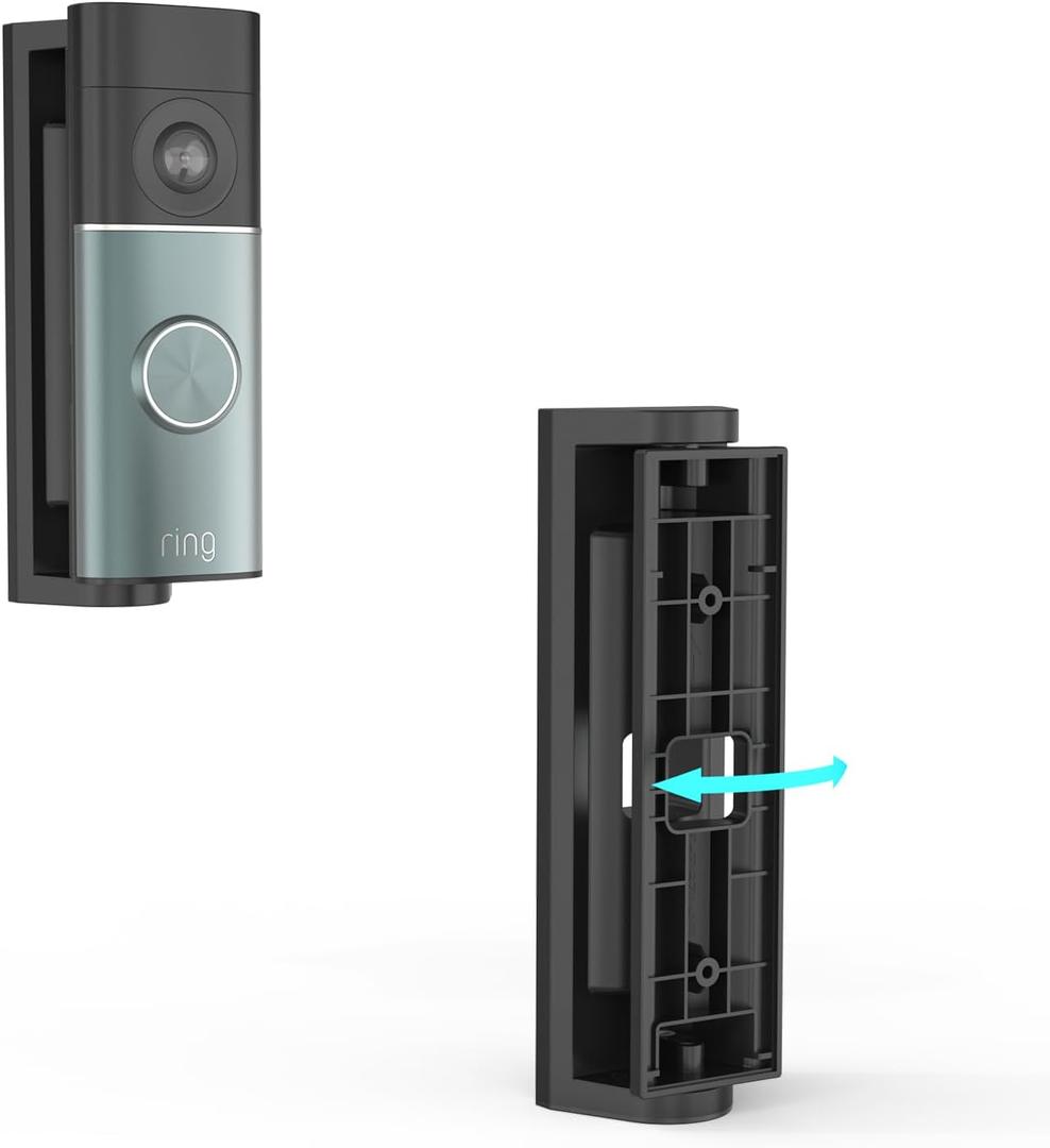 HOLACA Adjustable 0 to 45 Doorbell Angle Mount for R-ing Wired Doorbell Plus(2nd Gen) and R-ing Wired Doorbell Pro(3rd Gen), Doorbell Wall Mount Plate Wedge Kit
