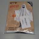 Spooktacular Creations Ghost Costume for Kids with Pumpkin Basket, Scary Halloween Costume for Boys (White)